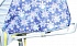Санки-коляска ™Galaxy - Снежинки, синие с колесами и тентом  - миниатюра №2
